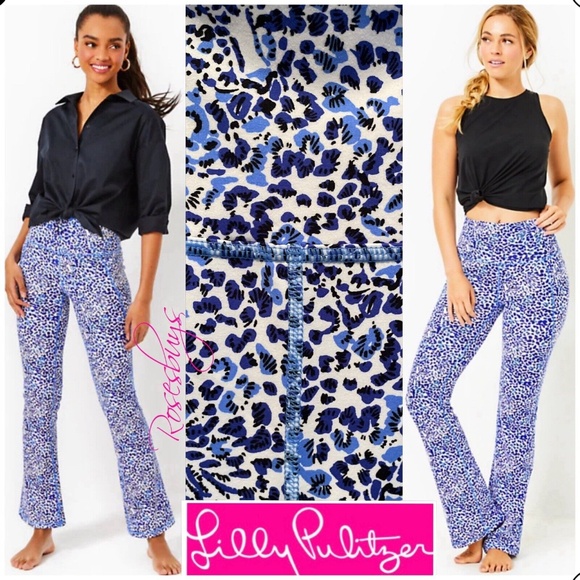 new Lilly Pulitzer Luxletic UPF 50+ Carpe Vita Flare Leggings Size Small - Picture 2 of 6